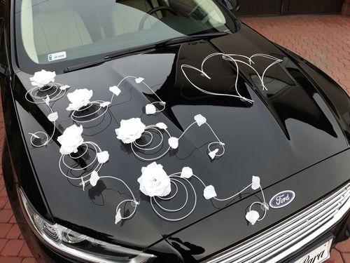 Dekoracja samochodu ozdoby na auto do ślubu płatki na Arena.pl