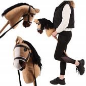 HOBBY HORSE KONIK KOŃ NA PATYKU KANTAR DLA HOBBY HORSE PREZENT DLA DZIECKA