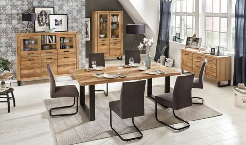 Ława dębowa z półką Como na Arena.pl