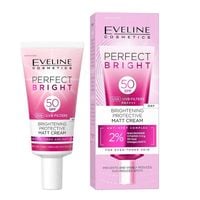 rozjasniający matujący krem spf 50 eveline perfect bright