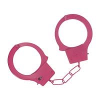 classic metal handcuffs - pink