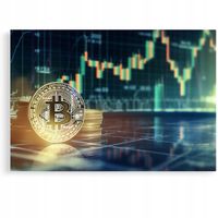2 x Obraz 120x80 bitcoin giełda bear bull market BTC