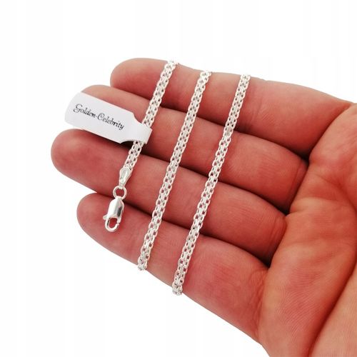 SREBRNY ŁAŃCUSZEK BISMARK 50cm/3mm pr 925 PREZENT na Arena.pl