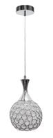 Lampa wisząca sufitowa klosz z kryształkami kryształowy dekoracyjny glamour
