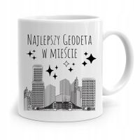 Kubek Prezent Dla Geodety Najlepszy W Mieście Z Nadrukiem Ze Zdjęciem