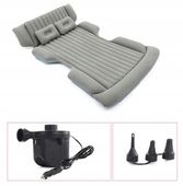 MATERAC Samochodowy XXL 184x122cm do SUV Łóżko Do Auta + POMPKA Szary