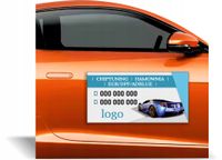 Magnes na samochód reklama magnetyczna PROJEKT HAMOWNIA DPF EGR ADBLUE