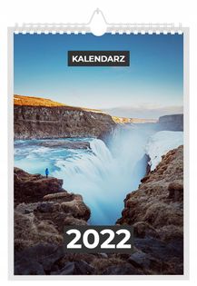 Kalendarz 2022 ISLANDIA 13 stron A4
