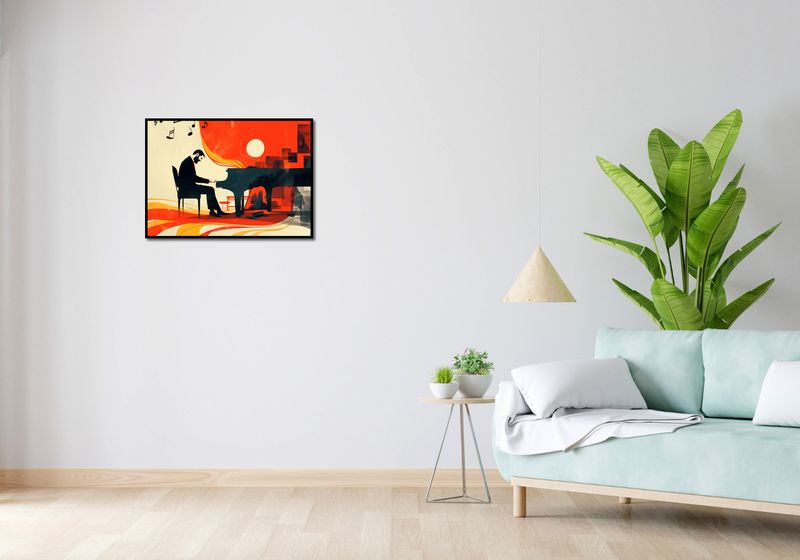 Plakat 70x50cm Pianista zdjęcie 4