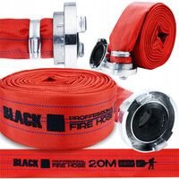 WĄŻ STRAŻACKI PARCIANY DO WODY SZAMBA 2" 52MM 20M Z SZYBKOZŁĄCZAMI DO POMPY
