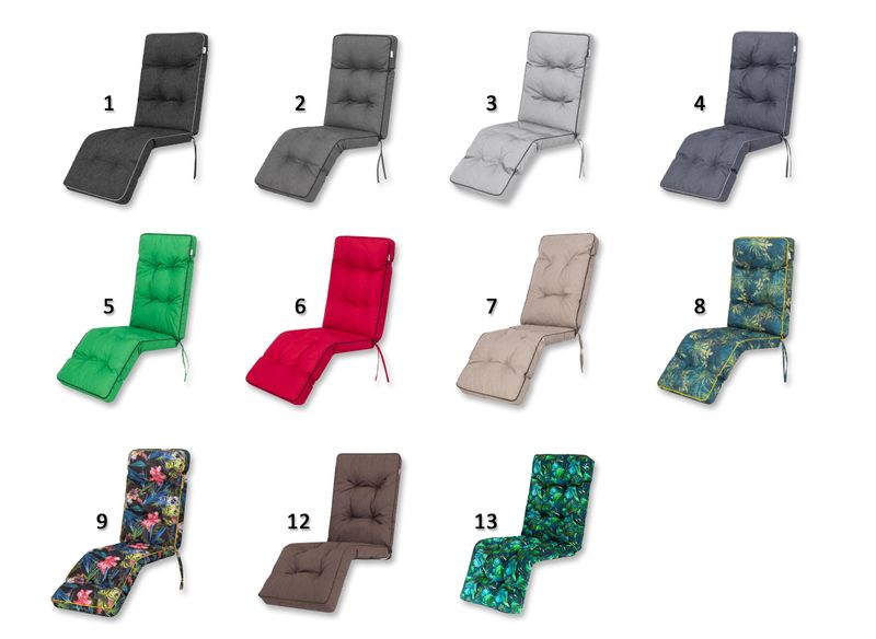 Poduszka na Leżak Krzesło ogrodowe, poducha WODOODPORNA 160x50x8cm zdjęcie 9