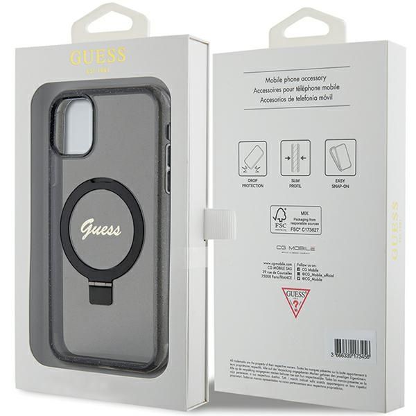 Etui Guess do iPhone 11, iPhone XR, Czarny, MagSafe zdjęcie 8