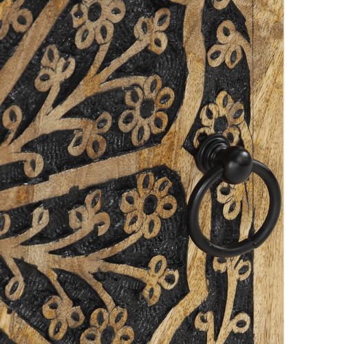 Szafka ścienna do łazienki, 38x33x48 cm, lite drewno mango na Arena.pl