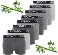 8 x BOKSERKI MĘSKIE BAWEŁNIANE BAMBUSOWE COTTON BAWEŁNA UOMO XXXXXL 5XL