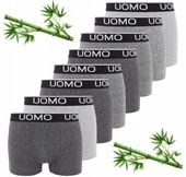 8 x BOKSERKI MĘSKIE BAWEŁNIANE BAMBUSOWE COTTON BAWEŁNA UOMO XXXXXL 5XL