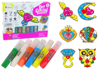 ZAWIESZKI DO MALOWANIA ZASTYGAJĄCA FARBA BIŻUTERIA 6 SZT.