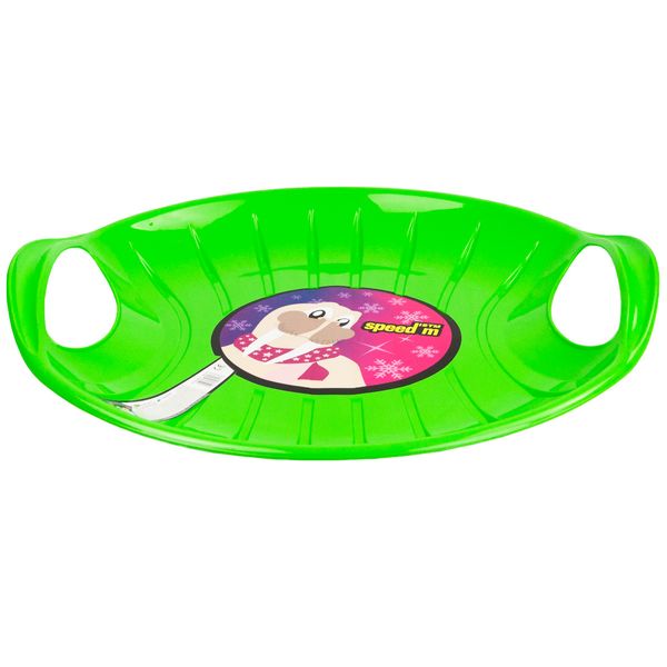 ŚLIZG OKRĄGŁY SANKI PLASTIKOWE JABŁUSZKO SPEED M zdjęcie 4