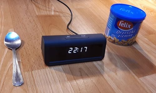 Kamera szpiegowska budzik kamerka zegar IP WiFi 2,4 i 5 GHz na Arena.pl
