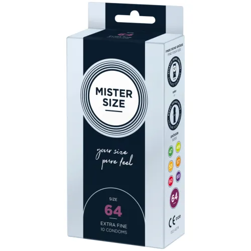 mister size prezerwatywy 64 mm 10 szt. - dopasowany rozmiar, komfort na Arena.pl