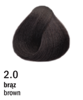 Allwaves Cream Color farba do włosów, koloryzacja trwała, 100 ml 2.0 brąz