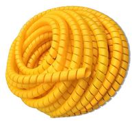 10m Osłona sprężynowa - spiralna PCV 22-27mm ŻÓŁTA