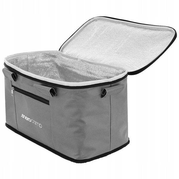 Torba termiczna NA PLAŻĘ PIKNIK składana konstrukcja KOSZYK 24L z rączką zdjęcie 4