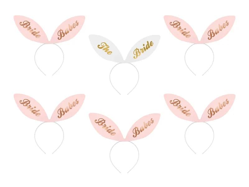 Opaski króliczka Bride Squad, 6 szt. zdjęcie 1