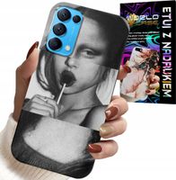ETUI DO OPPO RENO5 4G 5G - MONA LISA Z LIZAKIEM MODNE WZORY CASE