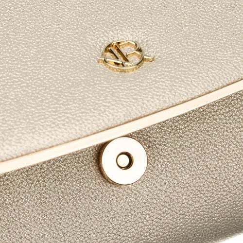 kopertówka damska w złotym kolorze wykonana ze skóry ekologiczne na Arena.pl