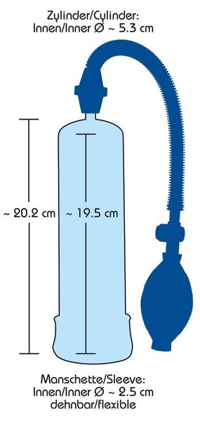 Bang Bang Blue Penis Pump Blue zdjęcie 5