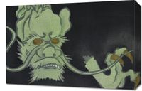 Obraz 60x40cm Golden Eyed Monster, Sekka Japoński Vintage