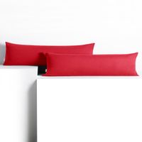 Poszewka na poduszkę wałek bawełna AMBER 20x145 2szt. czerwona DecoKing