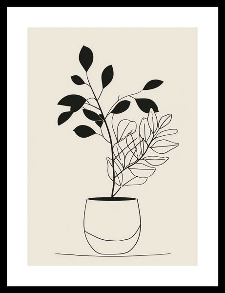 Plakat 25x35cm Prostota Doniczki zdjęcie 3