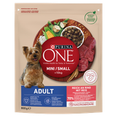 PURINA ONE Mini Adult Wołowina, ryż - sucha karma dla psa - 800g