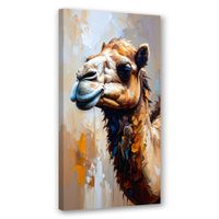 Obraz nowoczesny do salonu biura, Wielbłąd Pustynia 40x80