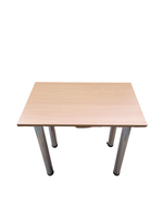 Stół stolik kuchenny 75 x 75 blat BUK nogi chrom