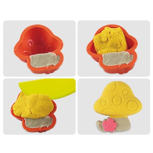 WOOPIE Piasek Kinetyczny 0,8 kg Zestaw w Koszyku z Foremkami + / na Arena.pl