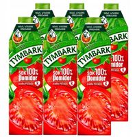 Tymbark sok 100% pomidorowy 1L x 6 sztuk