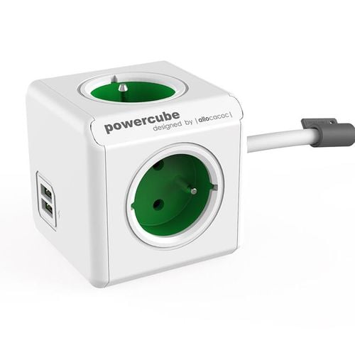 Listwa zasilająca PowerCube 4 gniazda 2xUSB 1.5m na Arena.pl