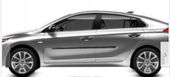 Hyundai Ioniq - Listwy CZARNE Boczne Drzwi
