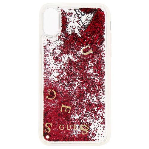 Guess Liquid Glitter - Etui iPhone X (malinowy) na Arena.pl