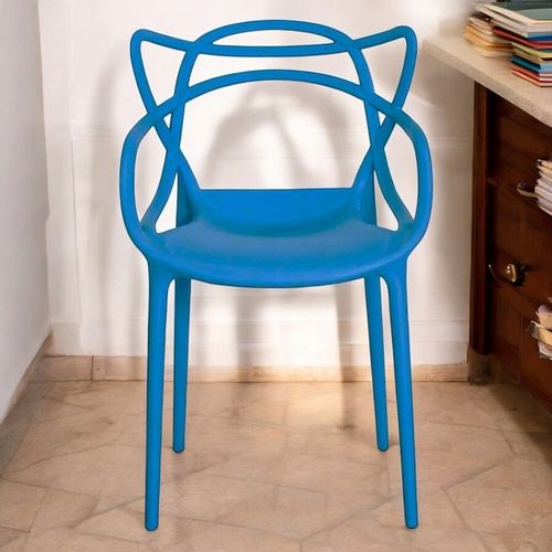 Krzesło Ogrodowe Tarasowe Duże Wygodne Mocne Niebieskie Na Działkę Balkon na Arena.pl