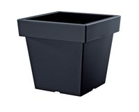 Doniczka kwadratowa Lofly DLOFL200 | Antracyt, Kształt Kwadratowy, Wymiary 20x20x18 cm, Kolor Antracyt, Prosperplast