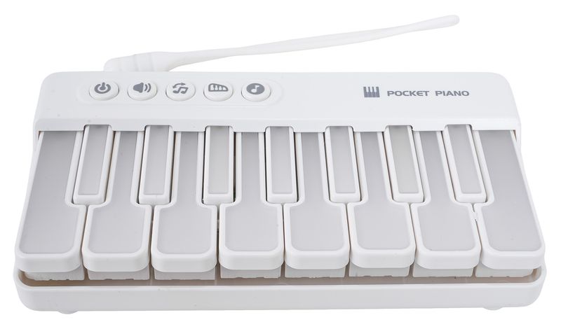 Mata Muzyczna Pianinko Białe zdjęcie 5