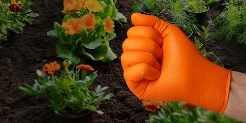 RĘKAWICE RĘKAWICZKI NITRYLOWE B. MOCNE ROBOCZE VELO STRONG GRIP - M 50 na Arena.pl