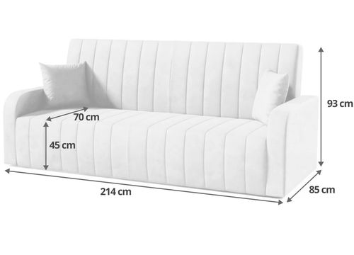 Wersalka Rozkładana Milo Brązowa na Arena.pl