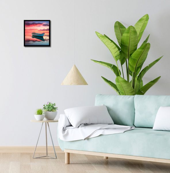 Plakat 30x30cm Spokój przed Połowem zdjęcie 4