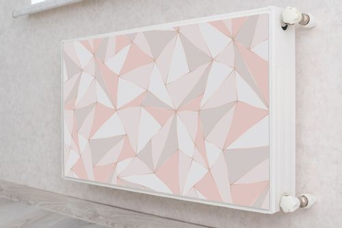 Magnetyczna MASKOWNICA Na Grzejnik Różowy Wzór Geometryczny 100cm x 60cm na Arena.pl
