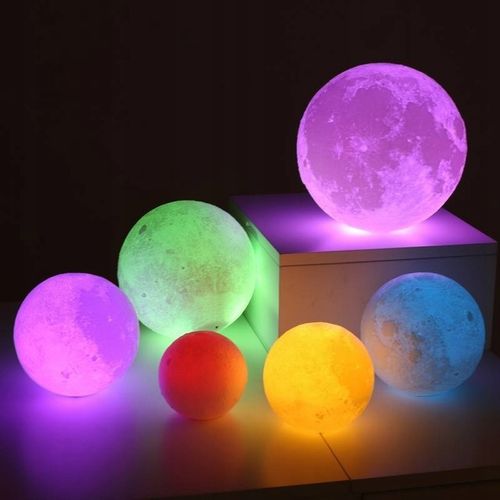 LAMPKA NOCNA 3D Księżyc 48cm MOONLIGHT RGB + pilot na Arena.pl