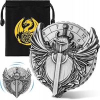 SPINNER METALOWY DO KOŚCI MIECZ KOSTKA Z 3 RZĘDAMI LICZB 7W1
